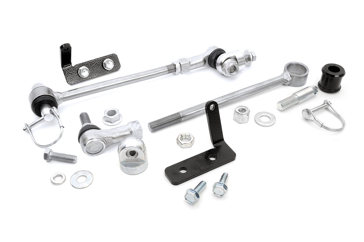 Rough Country Quick Disco Sway Links | 3.5-6.5 Inch Lift | Jeep Cherokee XJ (84-01)/Comanche MJ (86-92)