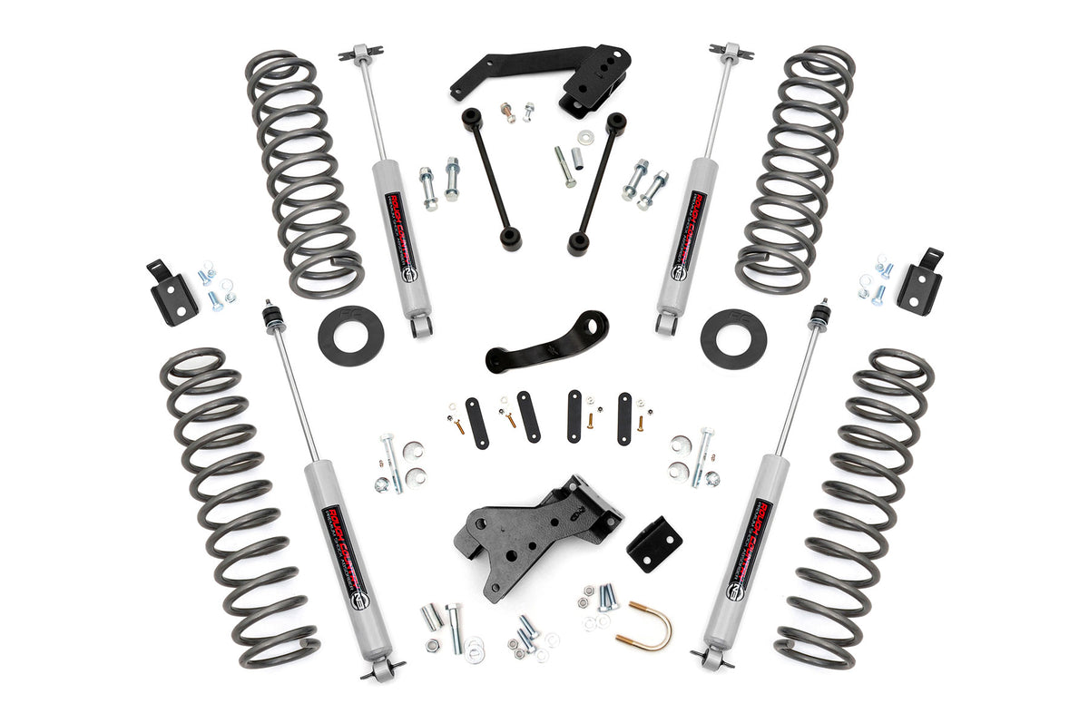 Rough Country 4 Inch Lift Kit | 4-Door | Jeep Wrangler JK 2WD/4WD (2007-2018)