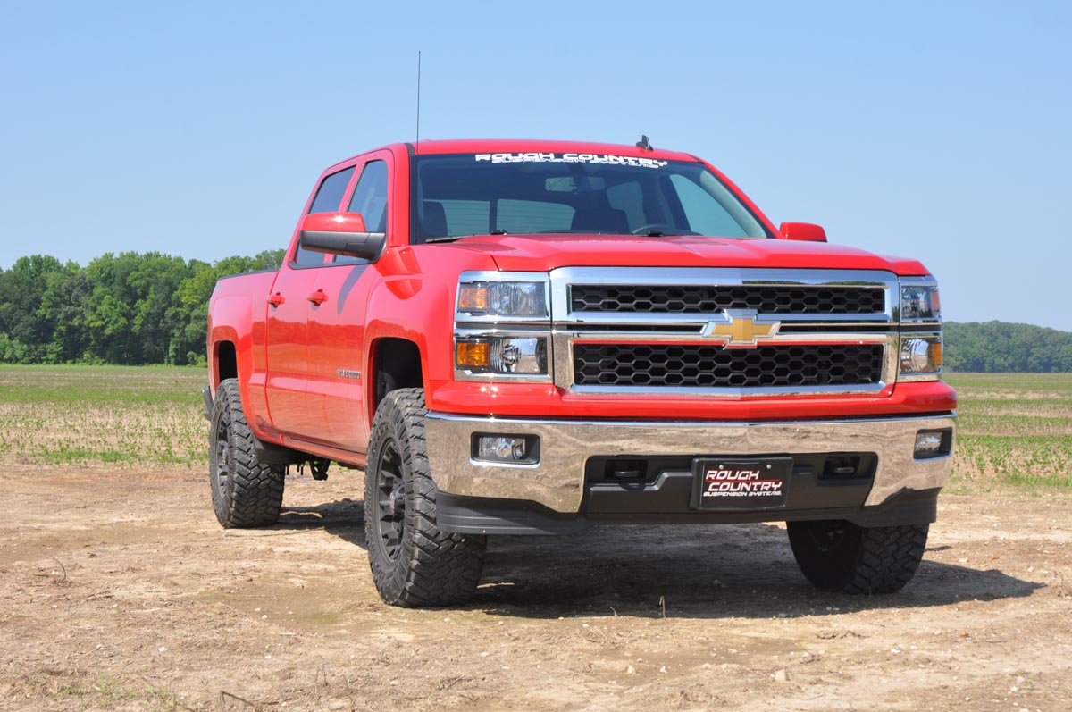 Rough Country N3 Leveling Struts | 2 Inch | Loaded Strut | Chevy/GMC 1500 Truck & SUV (07-14)