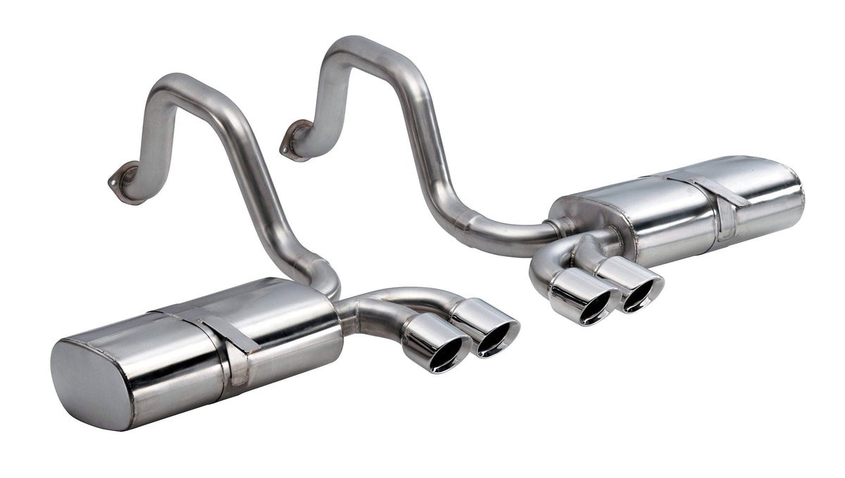 CORSA Sport 2.5 in Axle-Back 3.5 in Twin Tips for 1997-2004 Chevrolet Corvette C5 5.7L V8 (14111)