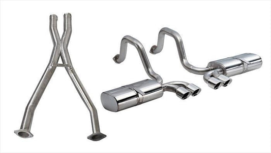 CORSA 1997-2004 C5 Corvette Exhaust for 1997-2004 Chevrolet Corvette C5 5.7L V8 (14111CB)