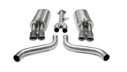 CORSA Sport 2.5 in Cat-Back 3.5 in Twin Tips for 1986-1991 Chevrolet Corvette C4 5.7L V8 L98 (14115)