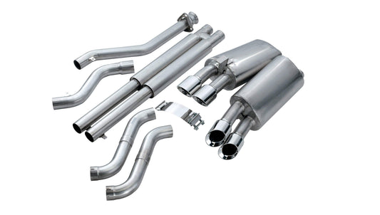 CORSA Sport 2.5 in Cat-Back 3.5 in Twin Tips for 1992-1995 Chevrolet Corvette C4 5.7L V8 LT1 (14116)