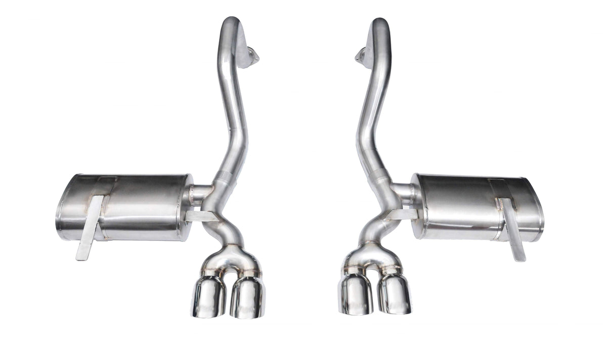 CORSA Xtreme 2.5 in Axle-Back 3.5 in Twin Tips for 1997-2004 Chevrolet Corvette C5 5.7L V8 (14132)