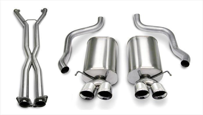 CORSA Xtreme, Sport Cat-Back for 2008 Chevrolet Corvette C6 6.2L V8 - Manual Transmission (14469CB4)