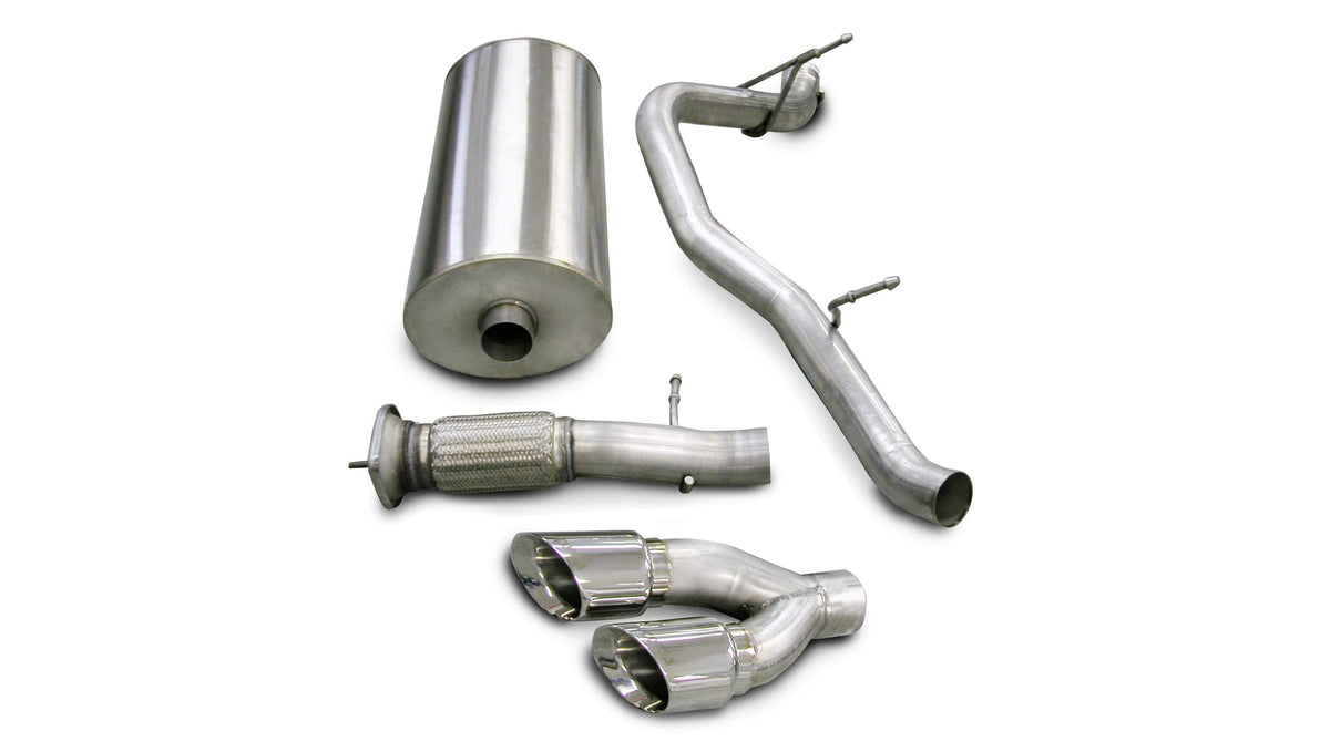 CORSA Sport 3.0 in Cat-Back SSE 4.0 in Twin Tips for 2007-2010 Cadillac Escalade 6.2L V8 (14202)