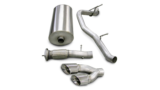 CORSA Sport 3.0 in Cat-Back SSE 4.0 in Twin Tips for 2007-2010 Cadillac Escalade 6.2L V8 (14202)