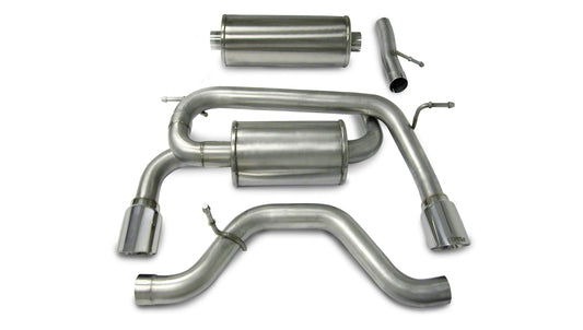 CORSA Sport 3.0 in Cat-Back 4.0 in Single Tips for 2006-2008 Hummer H3 3.5L (14212)