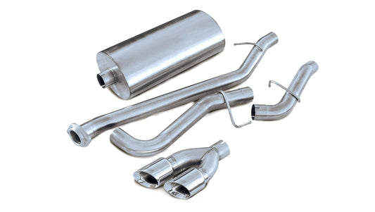 CORSA Sport 3.0 in Cat-Back 4.0 in Twin Tips for 2001-2006 Chevrolet Tahoe 5.3L V8 (14232)
