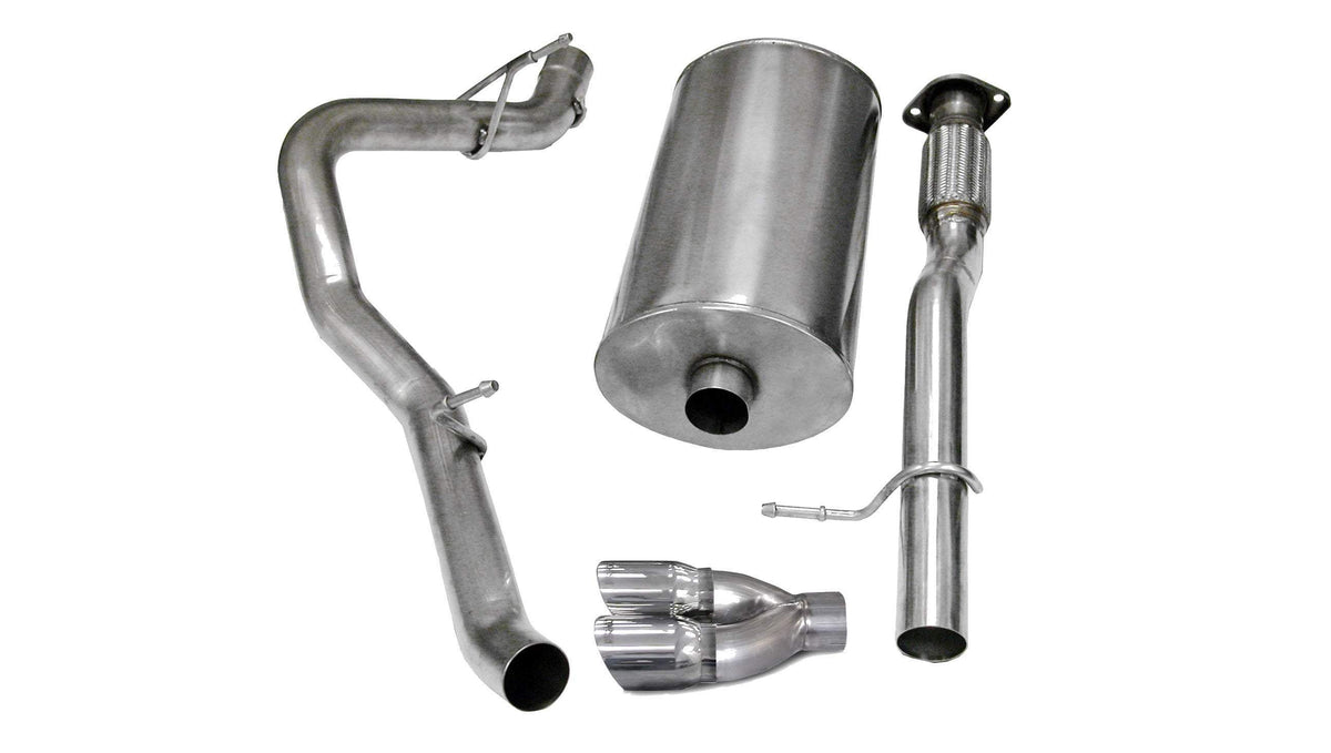 CORSA Sport 3.0 in Cat-Back 4.0 in Twin Tips for 2007-2008 Chevrolet Avalanche 6.0L V8 (14246)