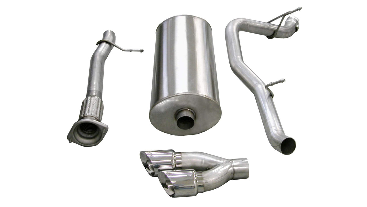 CORSA Sport 3.0 in Cat-Back SSE 4.0 in Twin Tips for 2007-2010 Cadillac Escalade EXT 6.2L V8 (14298)
