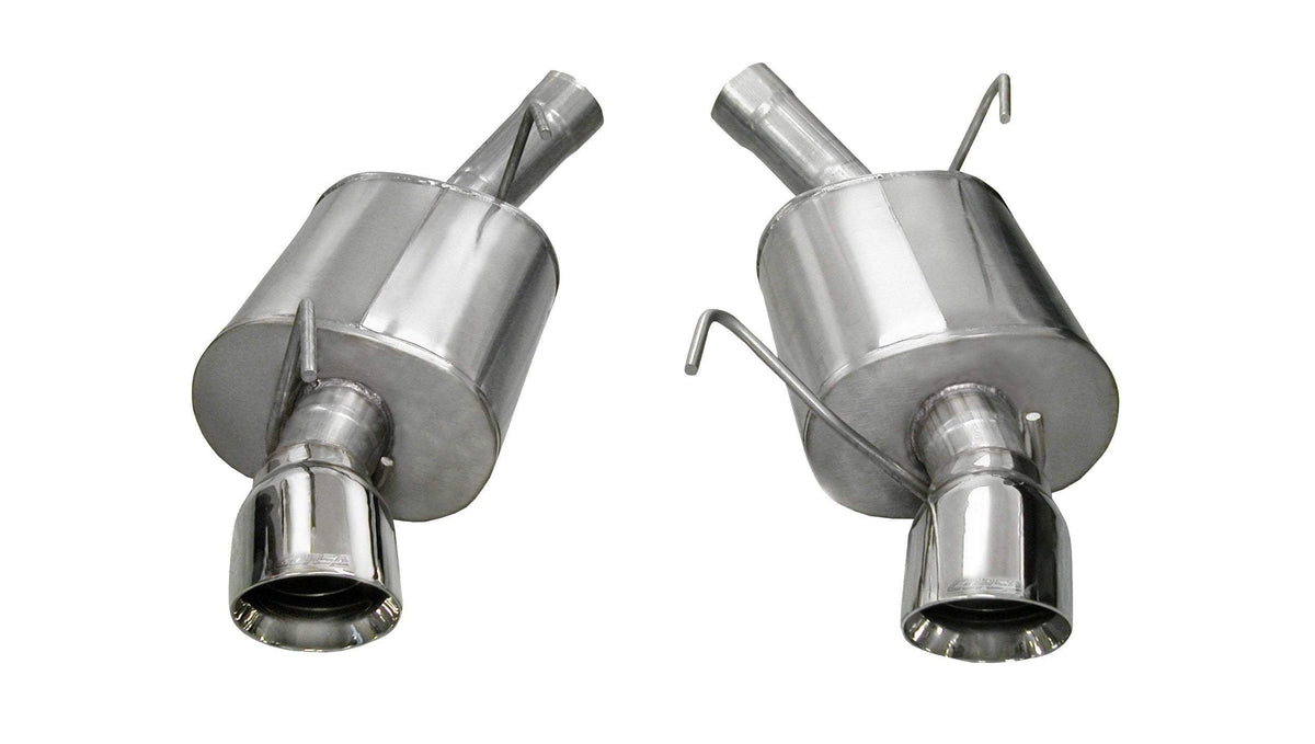 CORSA Xtreme, Sport 2.5 in Axle-Back 4.0 in Single Tips for 2005-2010 Ford Mustang Shelby GT500 5.4L V8 (14314)