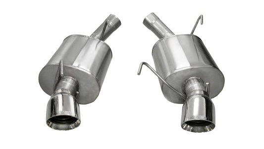 CORSA Xtreme, Sport 2.5 in Axle-Back 4.0 in Single Tips for 2005-2010 Ford Mustang Shelby GT500 5.4L V8 (14314)