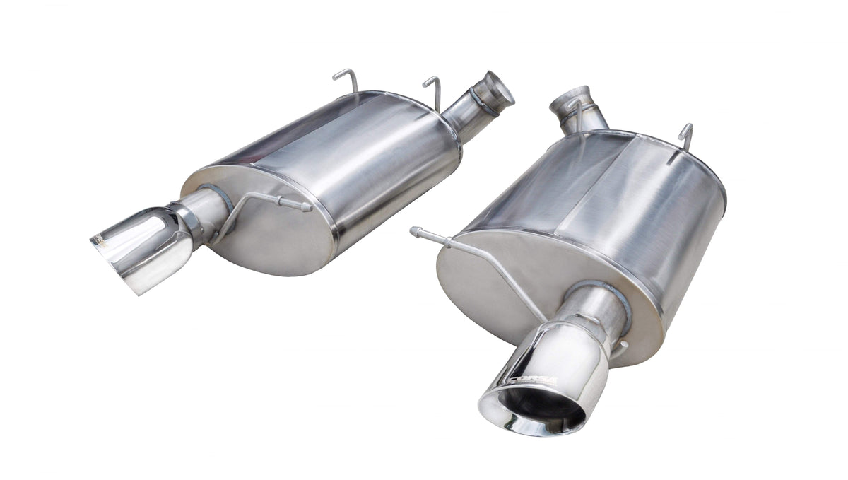 CORSA Sport 3.0 in Axle-Back 4.0 in Single Tips for 2011-2012 Ford Mustang Shelby GT500 5.4L V8 (14320)
