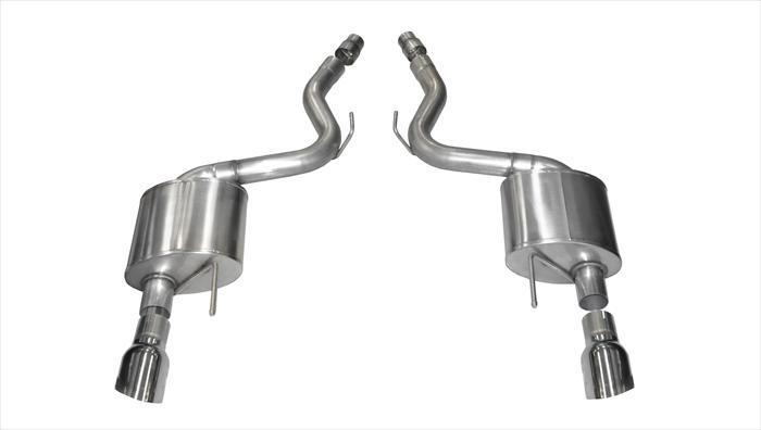 CORSA Sport, Touring 3.0 in Axle-Back 4.5 in Single Tips for 2015-2017 Ford Mustang GT 5.0L V8 - Fastback (14326)