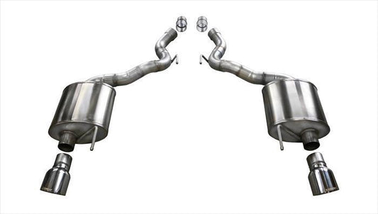 CORSA 2.75 Axle-Back Single 4.5 Tips Sport Sound Level for 2015-2017 Ford Mustang GT 5.0L V8 (14339)