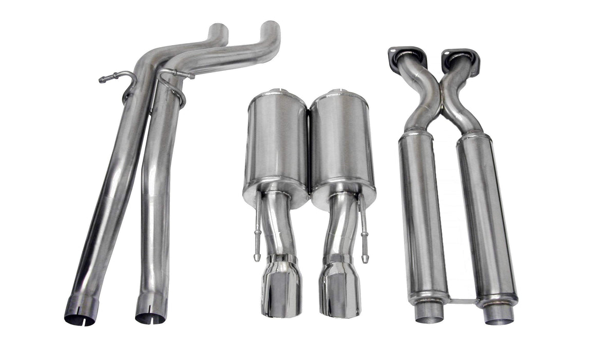 CORSA Sport 2.5 in Cat-Back 4.0 in Single Tips for 2006-2010 Jeep Grand Cherokee SRT-8 6.1L V8 (14451)