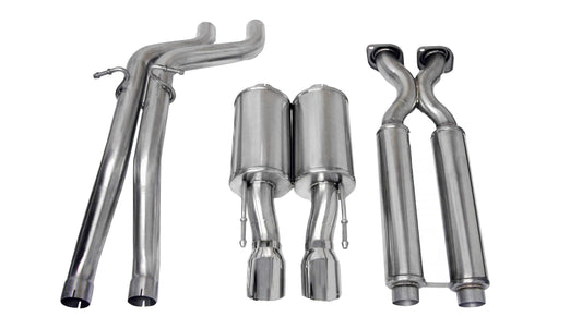 CORSA Sport 2.5 in Cat-Back 4.0 in Single Tips for 2006-2010 Jeep Grand Cherokee SRT-8 6.1L V8 (14451)