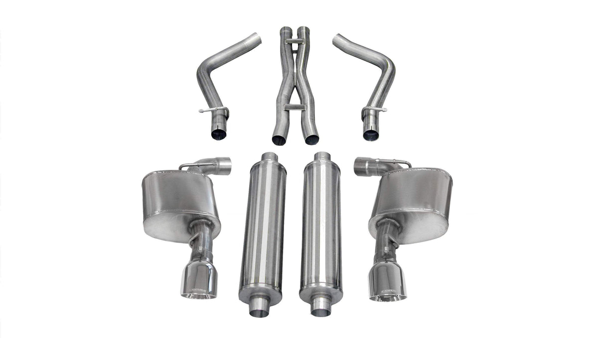 CORSA Xtreme 2.75 in Cat-Back Single 4.5 in Tips for 2012-2014 Dodge Charger SRT 6.4L V8 (14464)