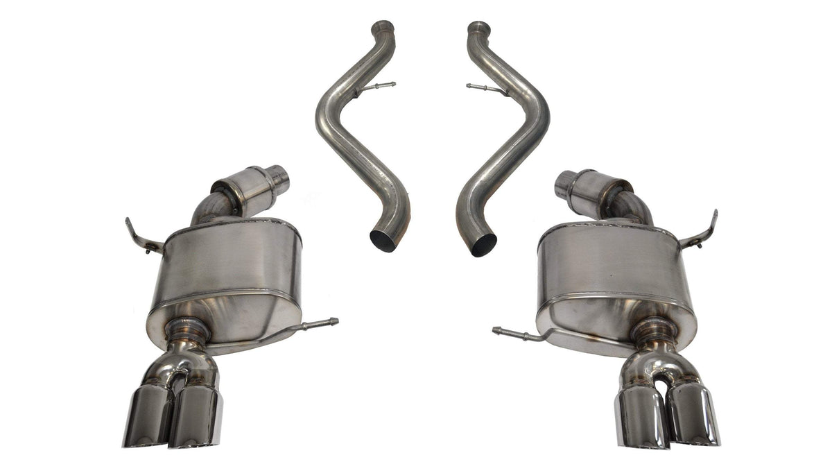 CORSA Sport 2.5 in Axle-Back 3.0 in Twin Tips for 2008-2012 BMW M3 4.0L - E92 Coupe (14568)