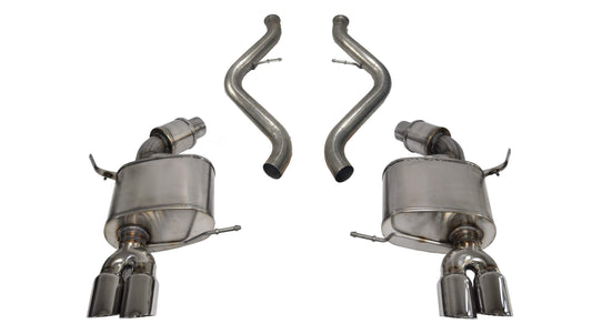 CORSA Sport 2.5 in Axle-Back 3.0 in Twin Tips for 2008-2012 BMW M3 4.0L E90 (14569)