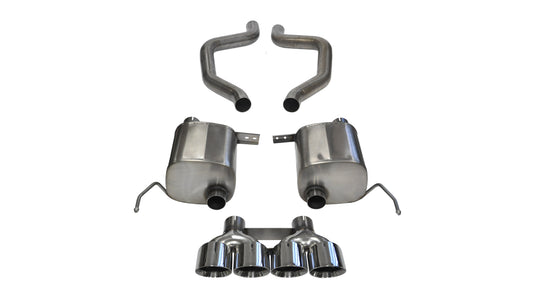 CORSA Xtreme, Sport 2.75 in Axle-Back 4.5 in Twin Tips for 2015-2019 Chevrolet Corvette C7 Z06 6.2L V8 (14766)