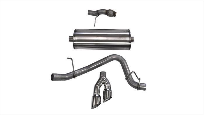 CORSA Sport 3.0 in Cat-Back 4.0 in Twin Tips for 2015-2020 Chevrolet Tahoe 5.3L V8 (14859)