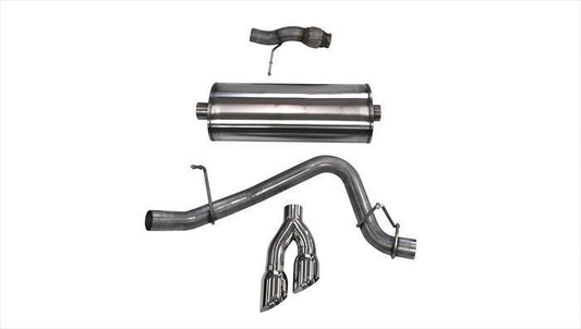 CORSA Sport 3.0 in Cat-Back 4.0 in Twin Tips for 2015-2020 Chevrolet Tahoe 5.3L V8 (14859)