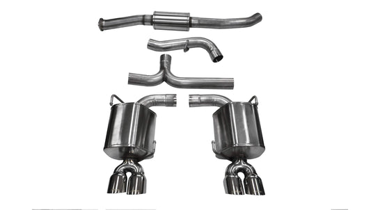 CORSA Sport 3.0 in Cat-Back 3.5 in Twin Tips for 2011-2014 Subaru Impreza STI 2.5L Turbo - Sedan Manual (14863)
