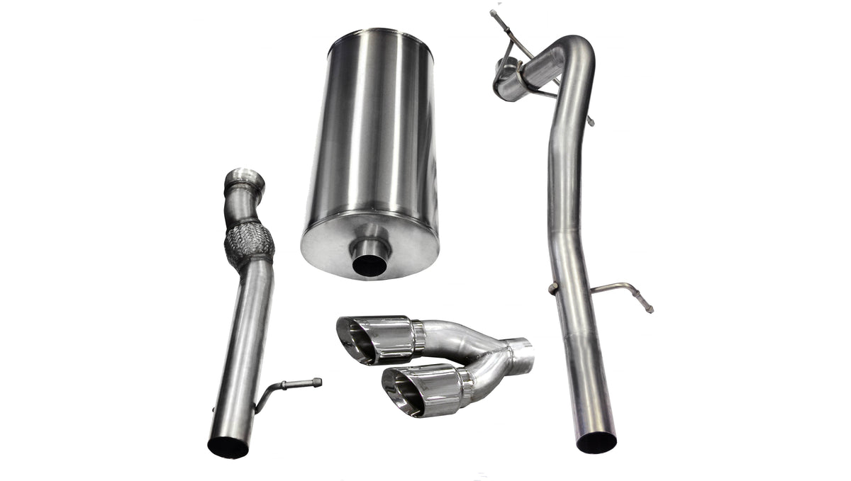 CORSA Sport 3.0 in Cat-Back SSE 4.0 in Twin Tips for 2011-2014 Cadillac Escalade EXT 6.2L V8 (14882)