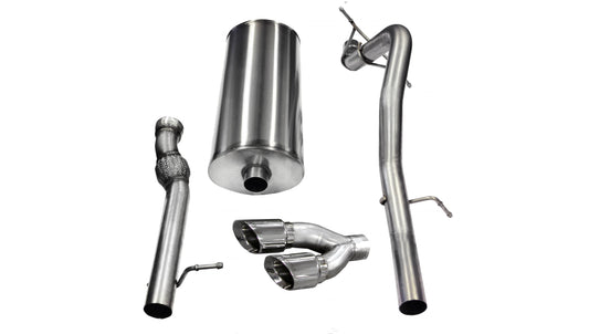 CORSA Sport 3.0 in Cat-Back SSE 4.0 in Twin Tips for 2011-2014 Cadillac Escalade EXT 6.2L V8 (14882)