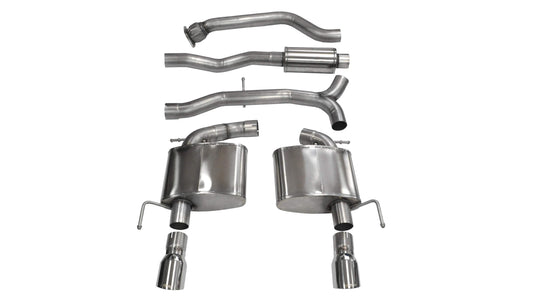 CORSA Sport 3.0 in Cat-Back 4.0 in Tips for 2013-2019 Cadillac ATS 2.0L Turbo Automatic - Coupe (14888)