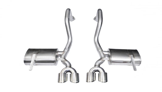 CORSA Xtreme 2.5 in Axle-Back 4.0 in Twin Tips for 1997-2004 Chevrolet Corvette C5 5.7L V8 (14961)