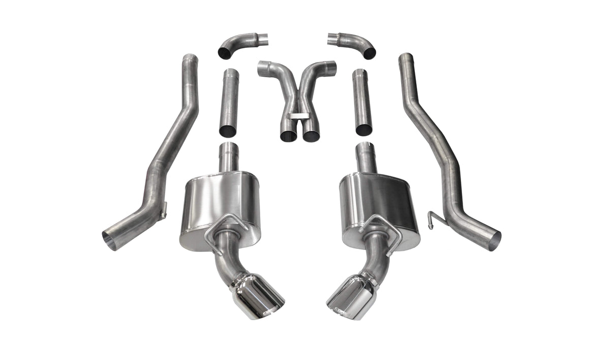 CORSA Xtreme Cat-Back 4.5 in Single Tips for 2010-2015 Chevrolet Camaro SS 6.2L V8 - Coupe - Manual Transmission without Factory Ground Effects (14968)