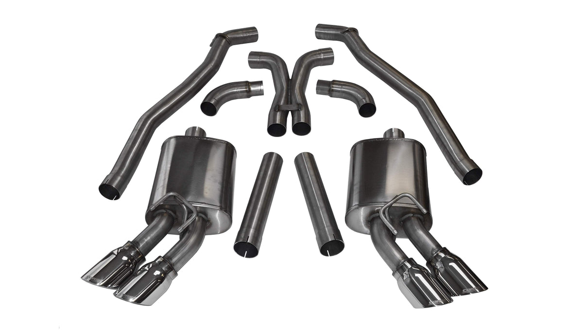CORSA Sport Cat-Back 4.0 in Twin Tips for 2012-2015 Chevrolet Camaro ZL1 6.2L V8 - Coupe (14971)