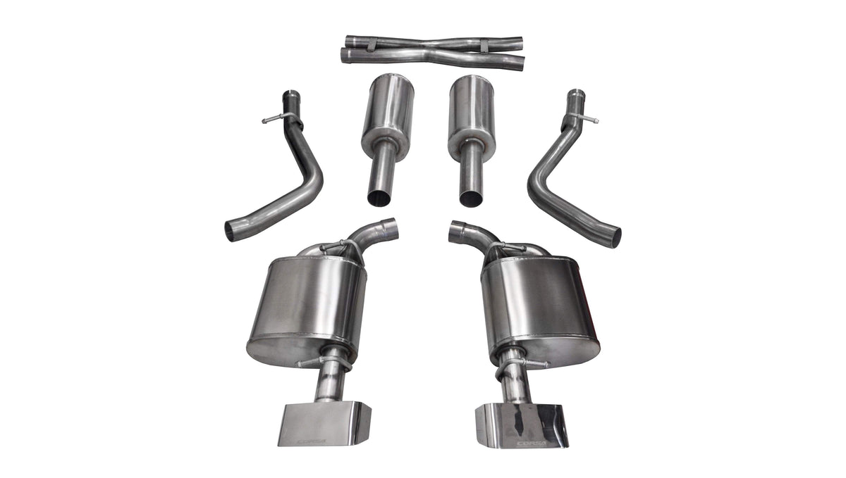 CORSA Xtreme 2.5 in Cat-Back GTX2 Tips for 2015-2016 Dodge Challenger R/T 5.7L V8 (14975)