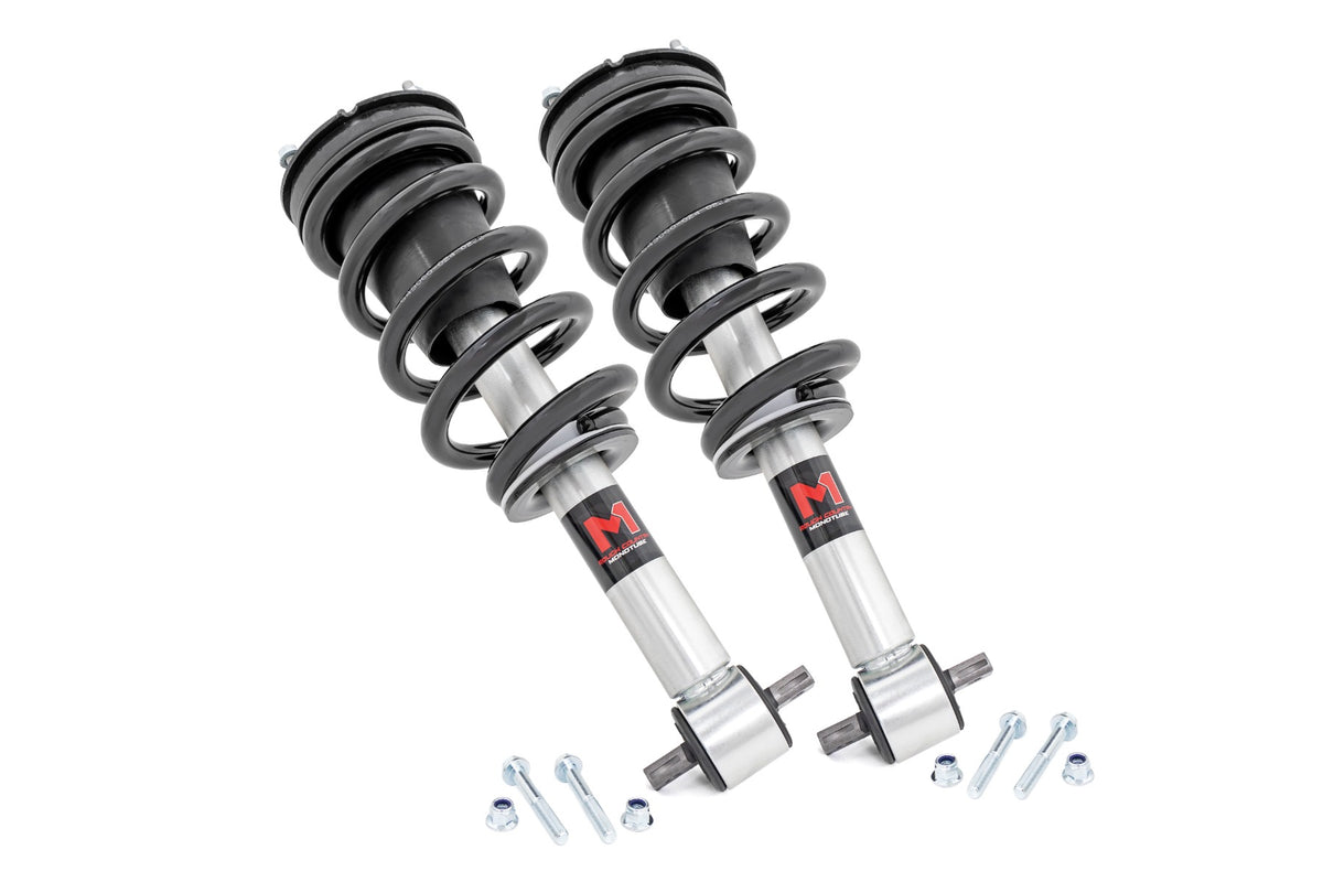 Rough Country M1 Adjustable Leveling Struts | 0-2" | Chevy/GMC Sierra 1500 (19-26)/Silverado 1500 (19-26)
