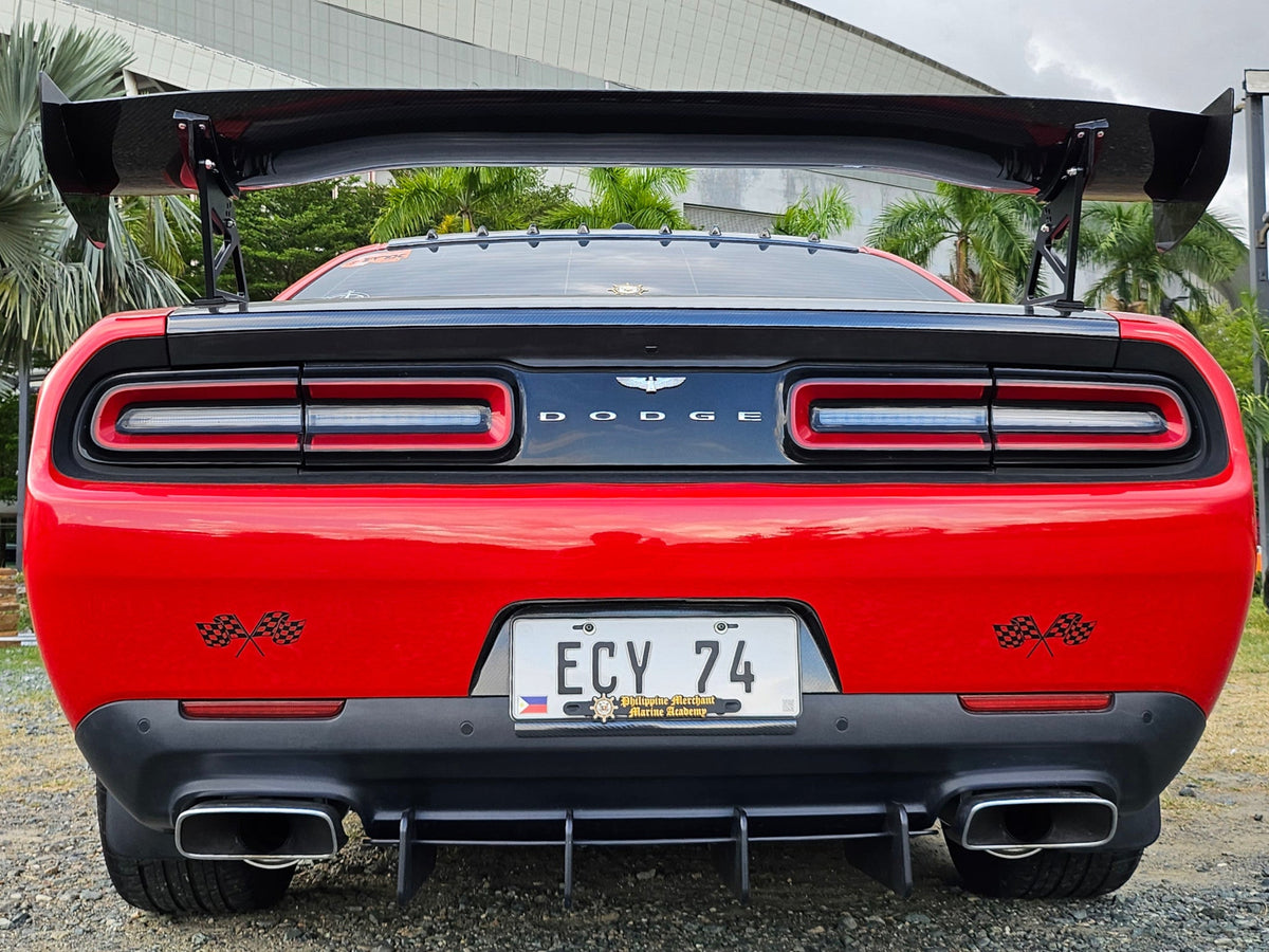 GTC-300 67" Carbon Fiber Adjustable Wing-2008-2015 Dodge Challenger