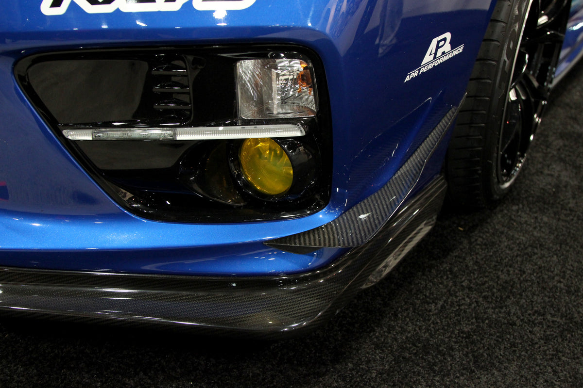 Carbon Fiber Front Bumper Canards ( Bottom)- 2015-2017 Subaru WRX STI