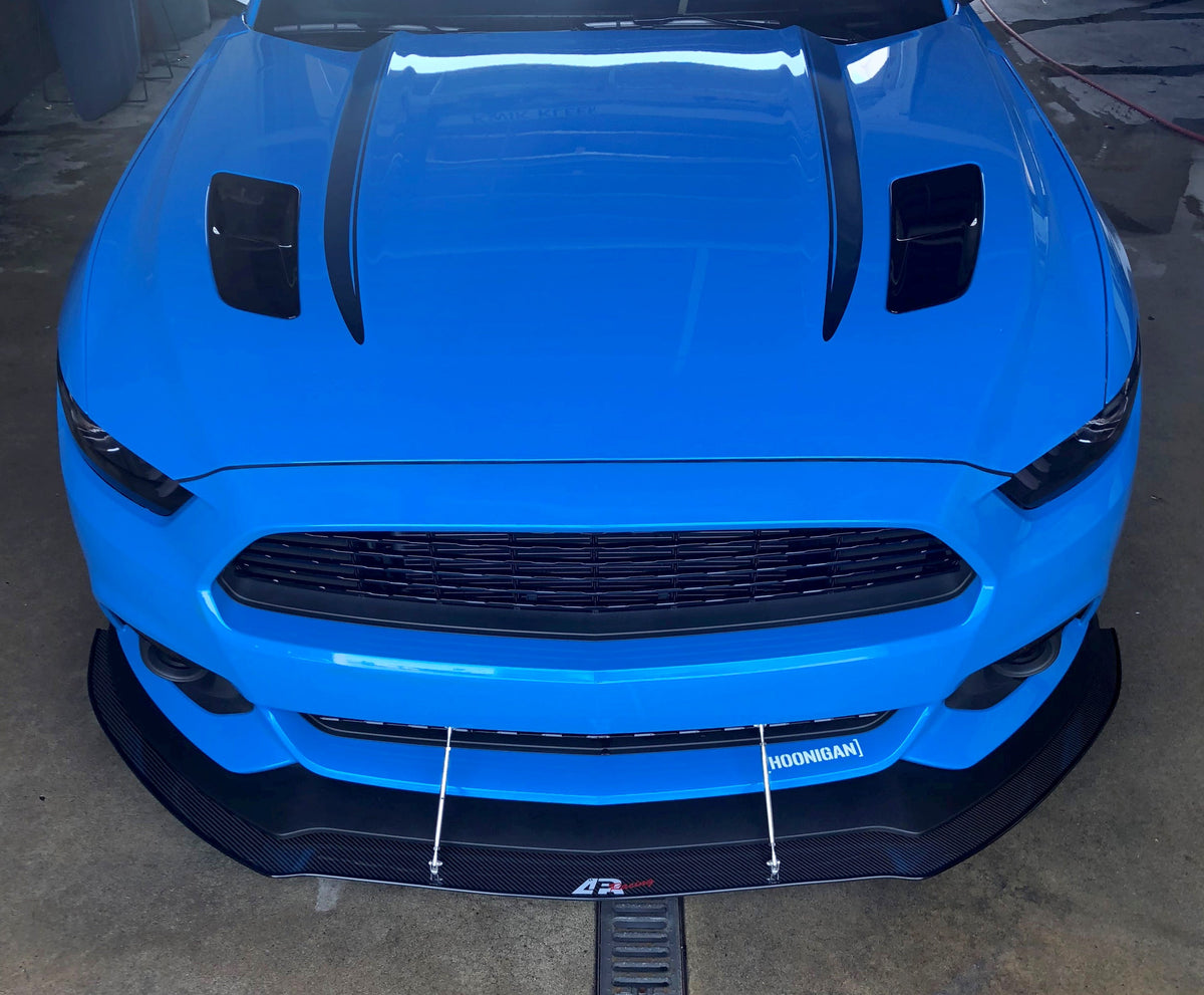 Carbon Fiber Front Wind Splitter-2015-2017  Ford S550 Mustang