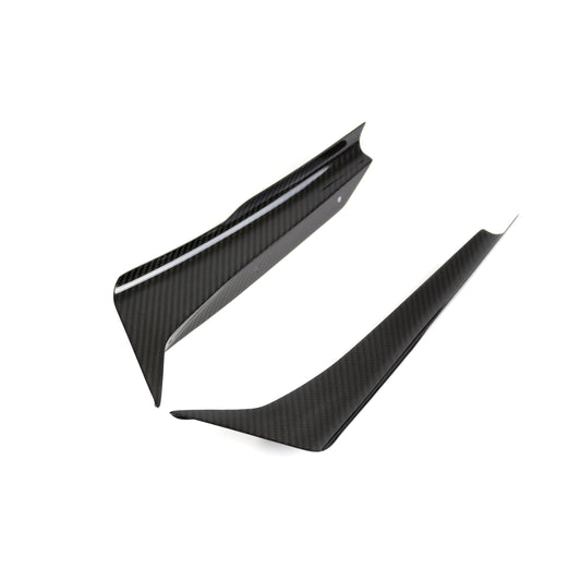 Carbon Fiber Front Bumper Canards (Bottom)- 2018-2021 Subaru WRX STI