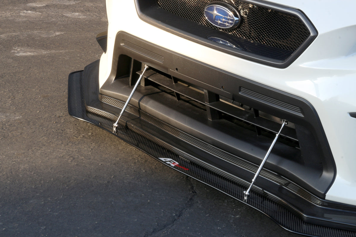 Carbon Fiber Wind Splitter w/ Rods- Subaru WRX/ STI 2018-2021 (APR Performance Lip)