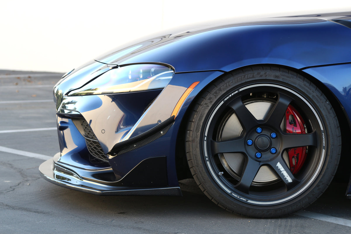 Carbon Fiber Front Bumper Canards- Toyota Supra A90/91 2020-2023