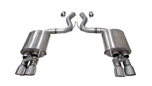 CORSA Sport Valved 3.0 in Axle-Back 4.0 in Twin Tips for 2018-2023 Ford Mustang GT 5.0L V8 - Fastback (21002)