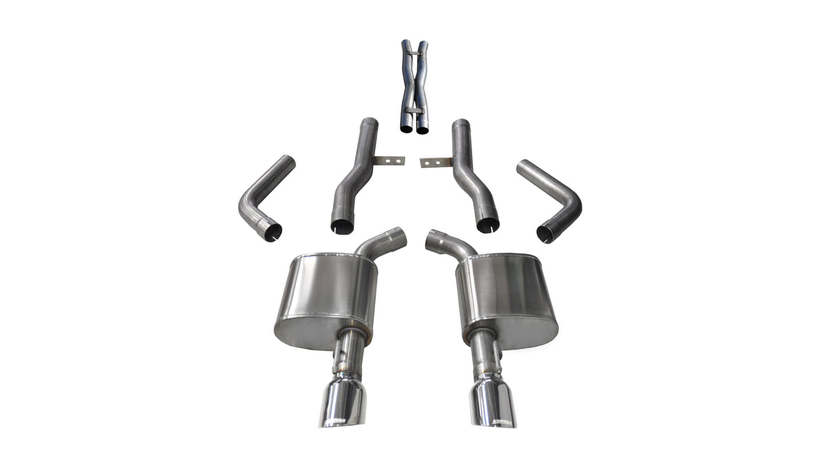 CORSA Xtreme 2.75 in Cat-Back Single 4.5 in Tips for 2017-2022 Dodge Charger R/T 5.7L V8 (21004)