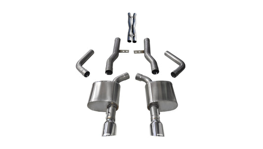 CORSA Xtreme 2.75 in Cat-Back Single 4.5 in Tips for 2017-2022 Dodge Charger R/T 5.7L V8 (21004)