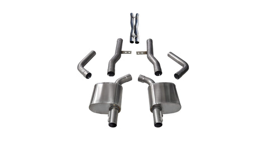 CORSA Xtreme 2.75 in Cat-Back No Tips for 2017-2022 Dodge Charger R/T 5.7L V8 (21018)
