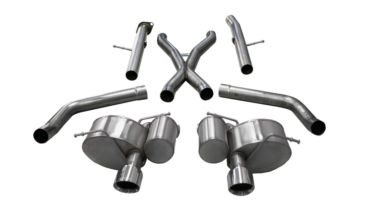 CORSA Xtreme, Sport 2.75 in Cat-Back 4.5 in Single Tips for 2012-2021 Jeep Grand Cherokee SRT 6.4L V8 (21058)