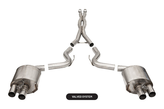CORSA Xtreme Valved Cat-Back for 2015-2020 Ford Mustang GT350 5.2L V8 (21096)