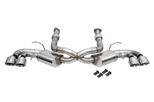 CORSA 3.0 in Cat-Back 4.5 in Pro-Series Tips for 2020-2025 Chevrolet Corvette C8 6.2L V8 - Coupe (21108)